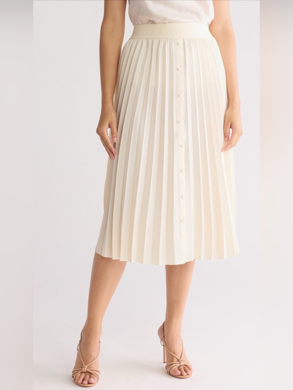 DR2 NWT Pleated Midi Skirt
